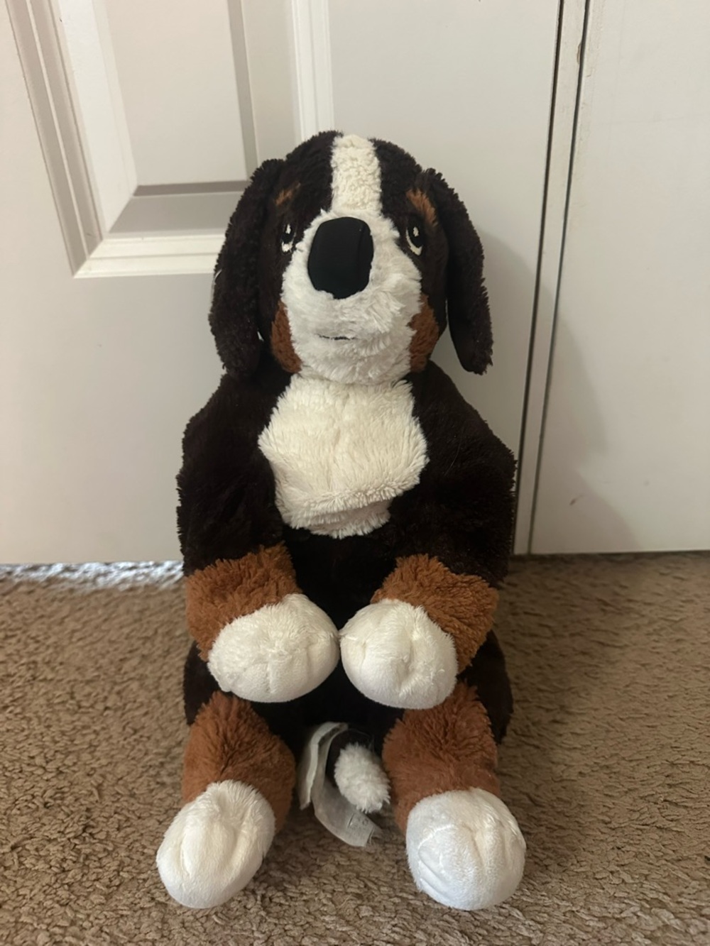 IKEA Hoppig Bernese Mountain Dog Floppy Plush Puppy Stuffed Animal Toy